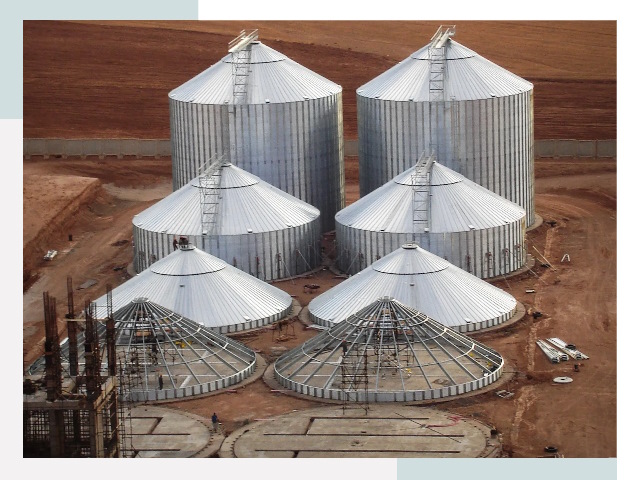 Строительство зерновых силосов в Снежинске