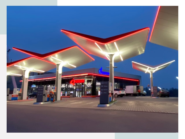 Навесы для АЗС в Снежинске