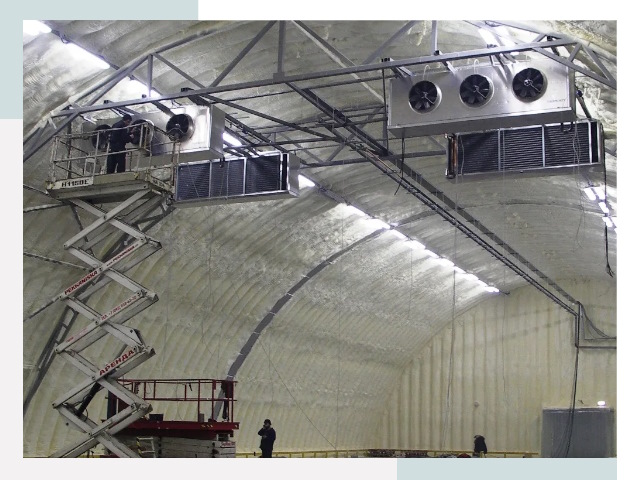 Оснащение ангаров в Снежинске
