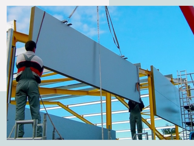 Монтаж сэндвич-панелей в Снежинске от 624 руб.